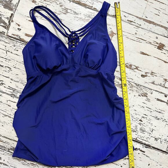 Liz Lange Maternity Tankini Top Size Small - Picture 3 of 5